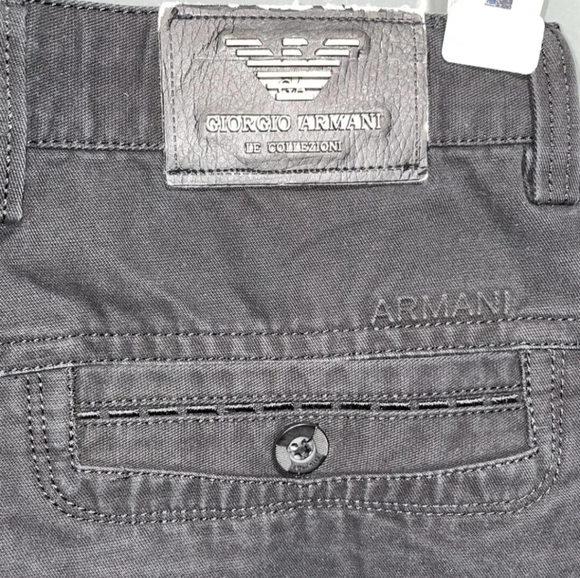 Giorgio Armani Le Collezioni Italy Vintage Black Trouser Dress Pants Size 33 VTG - Picture 1 of 6